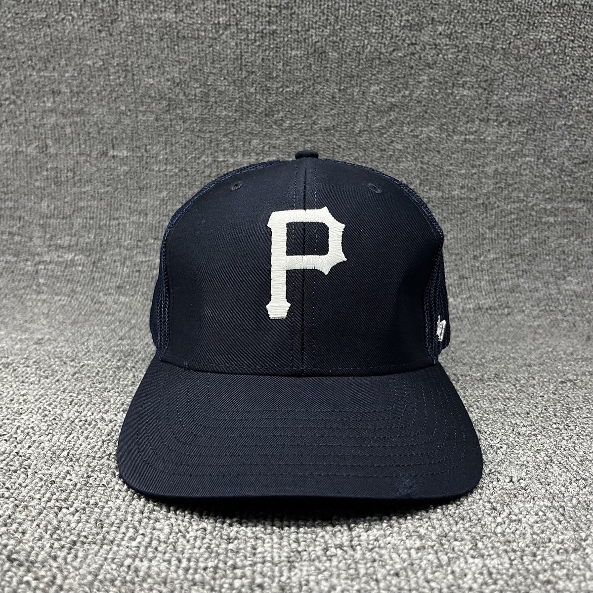 47 Brand Pittsburgh Pirates Trucker Hat Navy White Mesh Snapback Cap