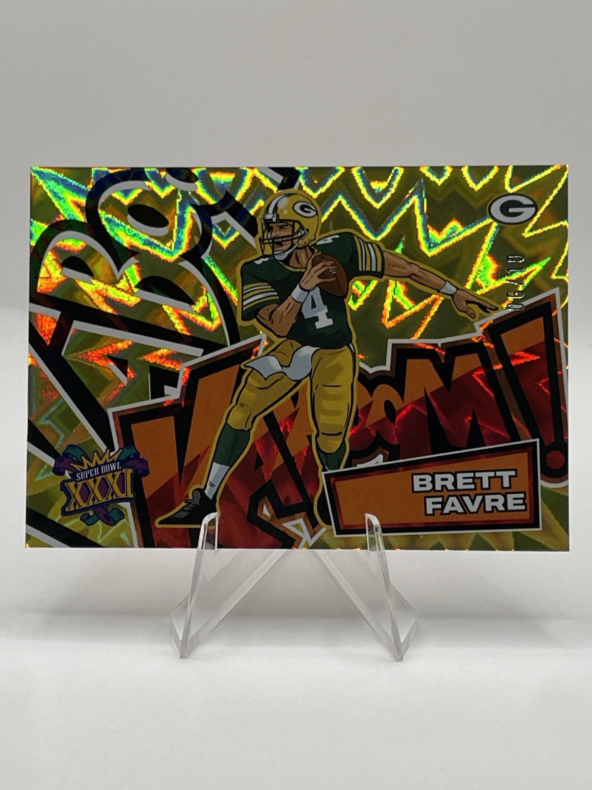 2025 Panini Absolute Kaboom! Brett Favre Super Bowl XXXI Gold 6/10 Packers