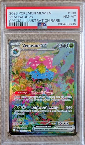 2023 VENUSAUR EX SIR 198/165 Sv: Scarlet & Violet 151 Holo - PSA 8