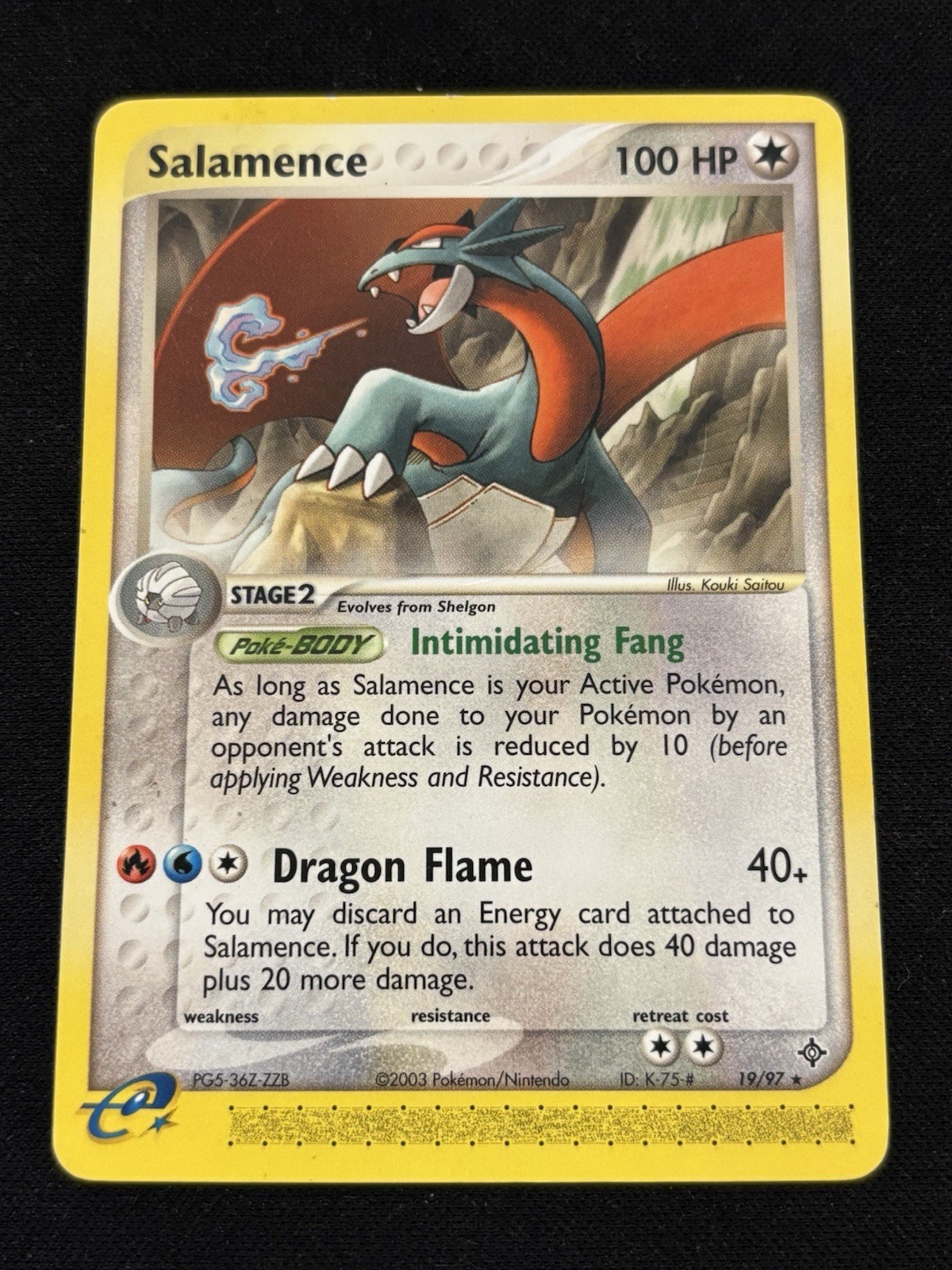 Salamence 19/97 Regular 2003 Pokemon Card