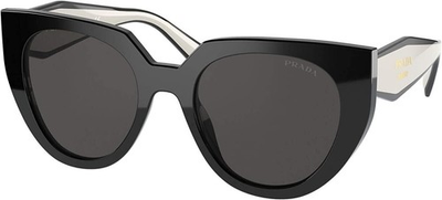 #ad Prada PR 14WS Black Talc Dark Grey Sunglasses $219.99