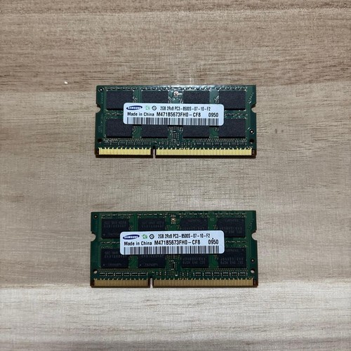 Samsung PC3-8500S 2GB 2 Module DDR3 Laptop Speicher RAM Kit Gebraucht