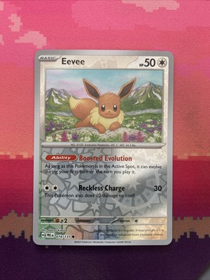 Pokemon Karte Eevee Prismatic Evolutions Reverse Holo 074/131 Near Mint