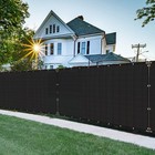 Floraleaf 4'×25' Privacy Screen Fence Windscreen Mesh Shade Net Cover Heavy D.