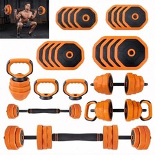 Adjustable Dumbbells 44lbs Free Weight Set with Connector 4 In1 Dumbbells Set