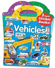 Reusable Sticker Book for Toddlers, Stickers for Kids, Vehicle Animal Farm