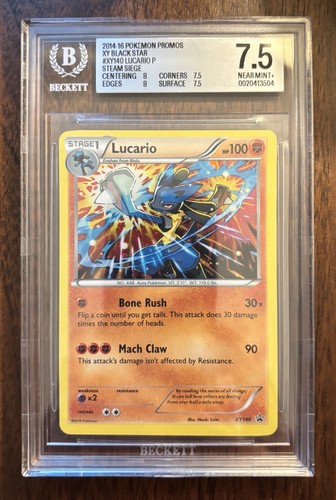 Lucario graded BGS 7.5 for sale on eBay