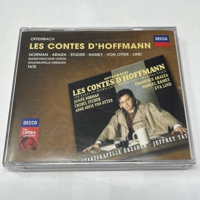 Offenbach: Les Contes d'Hoffmann 3-CD Set - Tate, Norman, Araiza, Studer, Ramey