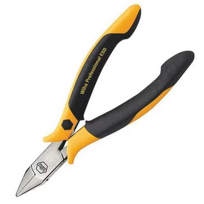 Wiha 4 1/2 in Precision Diagonal Cutting Plier Flush Cut Pointed Nose