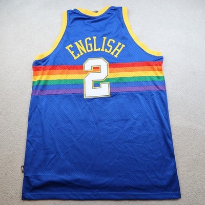 Denver Nuggets Trikot 2XL Reebok NBA Alex English Hardwood Classics 1987 1988