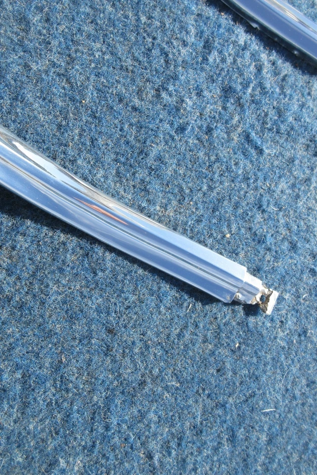 1964 Buick Skylark RIGHT TAIL LIGHT SURROUND MOLDING Good Used Original - Image 4 of 4