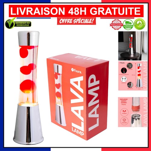 Lampe à Lave Fisura Rouge -