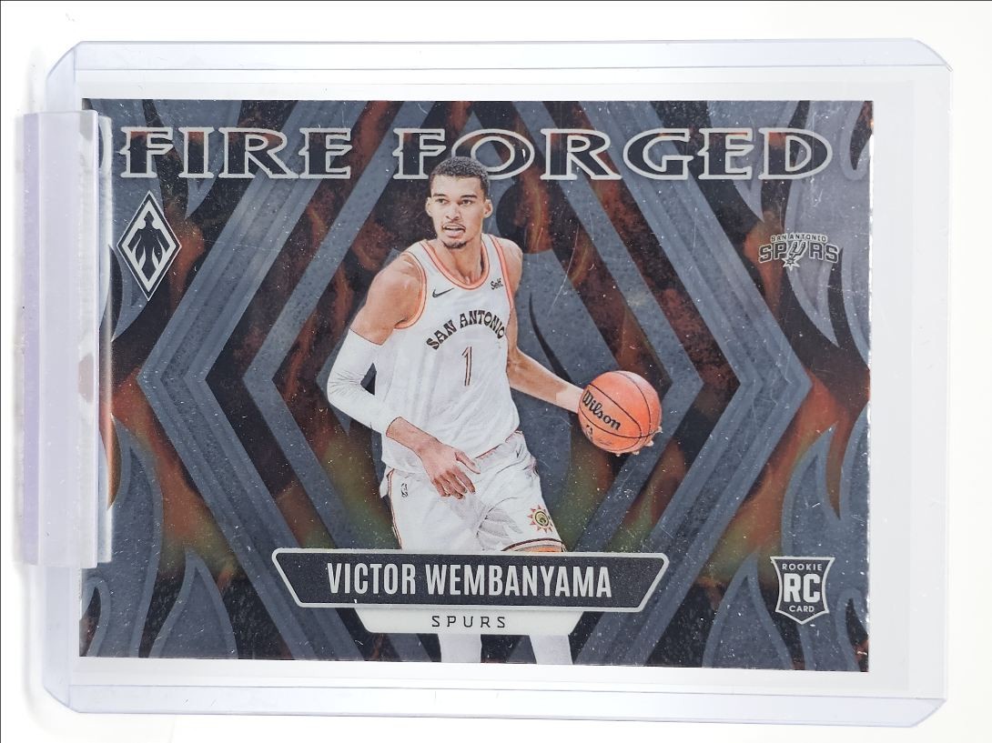 VICTOR WEMBANYAMA 2023-24 PHOENIX FIRE FORGED ROOKIE SPURS RC Q5908