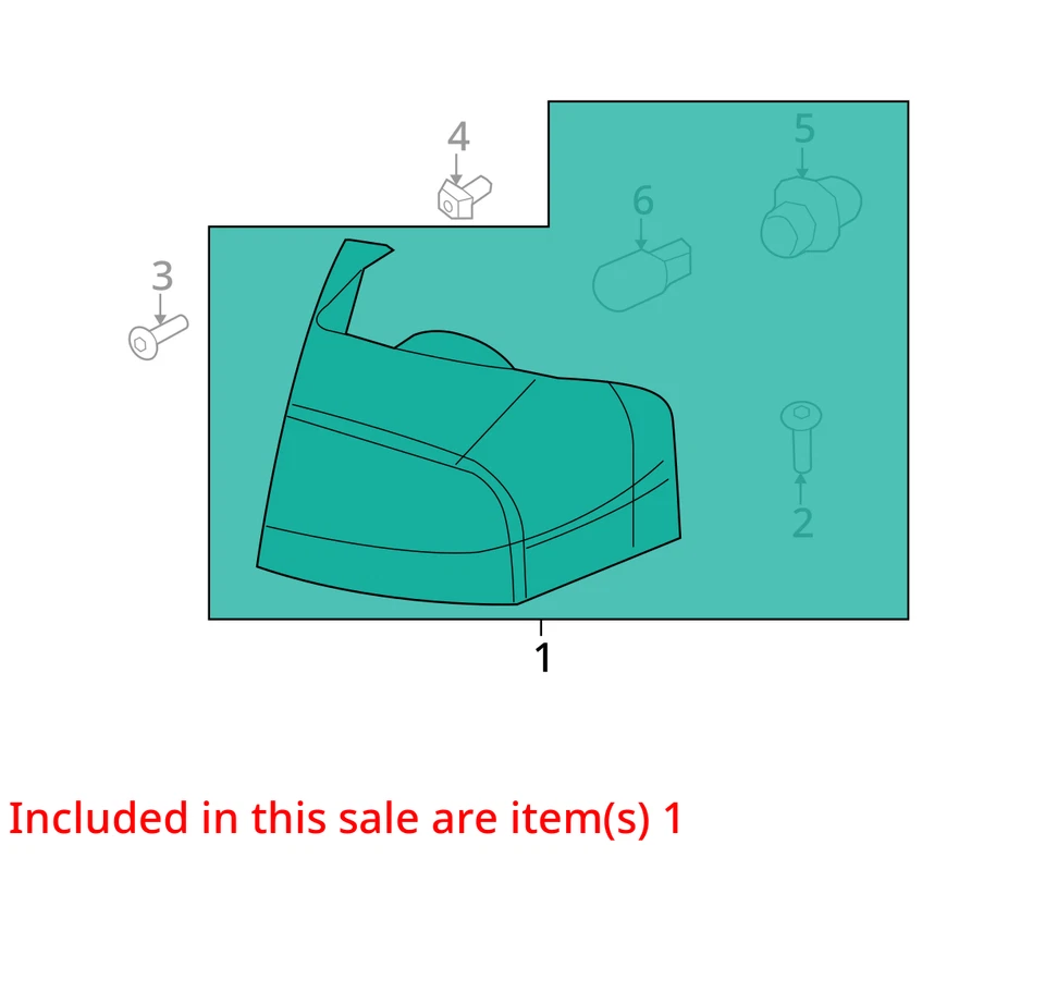 SE ADAPTA A LINCOLN MKX 2007-2010 LÁMPARA ASM - TRASERA 7A1Z13405B - NUEVO OEM 7A1Z13405B Foto 2 de 3
