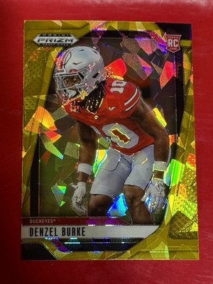 2025 Panini Prizm Draft Picks - Denzel Burke #79 Gold Ice Prizm (RC)