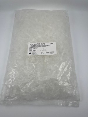 Alfa Wassermann ACE Sample Cups REF ACD-6 Sealed Bag of 1000