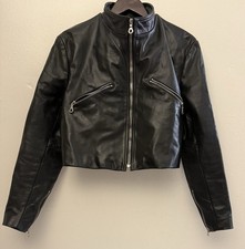 Milwaukee Black Leather Motto Jacket Women’s Size Large