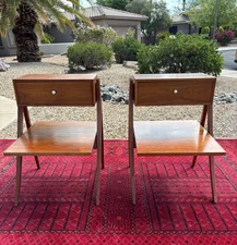 Pair of Drexel Declaration Kipp Stewart Mid Century Modern Nightstand End Tables