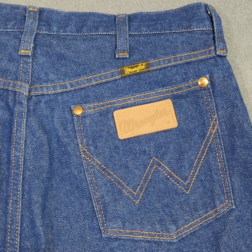 Wrangler Jeans Uomo 34x34 Vestibilità 32x34 Blu 13MWZ Taglio Cowboy Western Denim - Foto 4 di 11