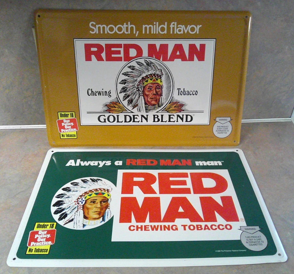 Redman Chewing Tobacco In Collectible Tobacco Signs for sale | eBay