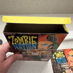 Zombie Nation COMPLETE (CIB) Nintendo NES AUTHENTIC TESTED WORKING CLEAN