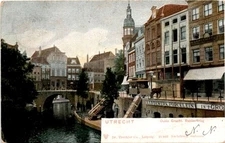 EWERK PORCELEIN, UTRECHT, Oude Gracht, Bakker Postcard