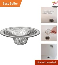 Universal Fit 2-3/4-Inch Mesh Tub Strainer - Durable Stylish Drain Protection