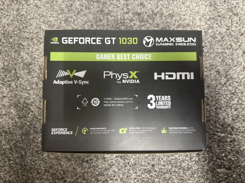 Nvidia GeForce GT 1030 4GB (MAXSUN) - отличном состоянии - Изображение 2 из 4