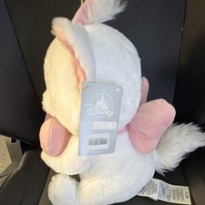 Disney The Aristocats Marie White Plush Stuffed Animal Pink Bow  Nose Small