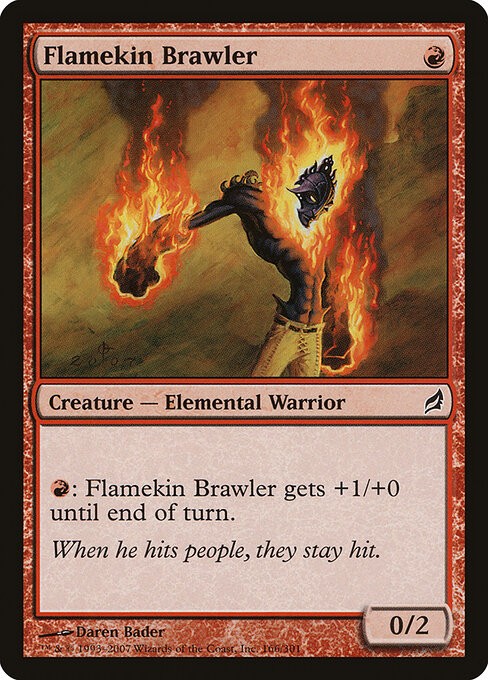 Flamekin Brawler Foil Lorwyn 166 NM MTG