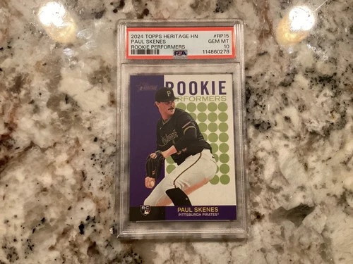 Paul Skenes PSA 10 GEM MINT POP 32 2024 Topps Heritage HN Rookie Performers RP15