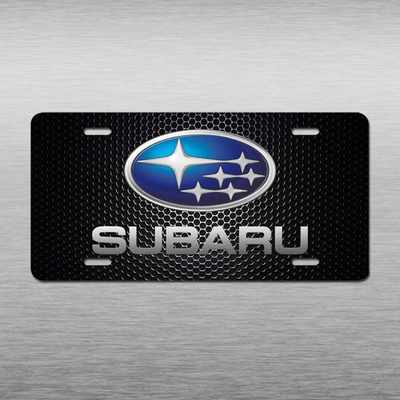 #ad LICENSE PLATE Subaru Outback Legacy WRX Crosstrek Black Car Truck SUV Car Tag $11.98