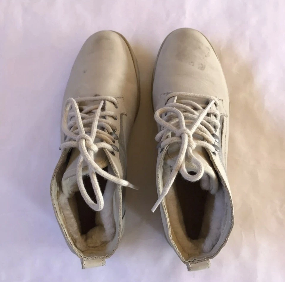 Dobladura de lona UGG AUSTRALIA BETHANY 1016668 para mujer 10 forrada de piel de nobuck manchada Foto 2 de 4