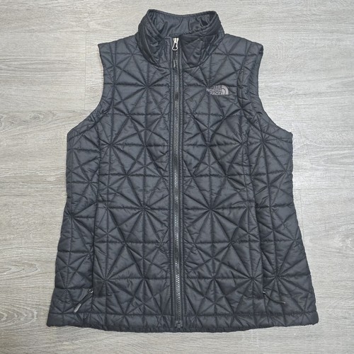 The North Face Zip Puffer Vest Black Quilted Women's Size Medium