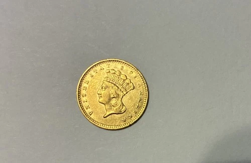 1860-S Indian Princess Gold — photo from the most recent tracked eBay sale