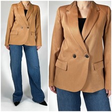 NWT J.Crew Brown Tan Double-Breasted Blazer Size 4