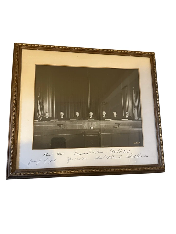 1950s-1960s Massachusetts Supreme Judicial Court Photograph Signed by 7 Justices - Image 2 of 4