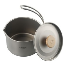 Tragbarer für titan für Camping Topf mit traditionellem Aufhänger für griff und – Bild 9