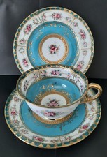 Noritake Türkis Rose Vintage Trio mit Moriag...