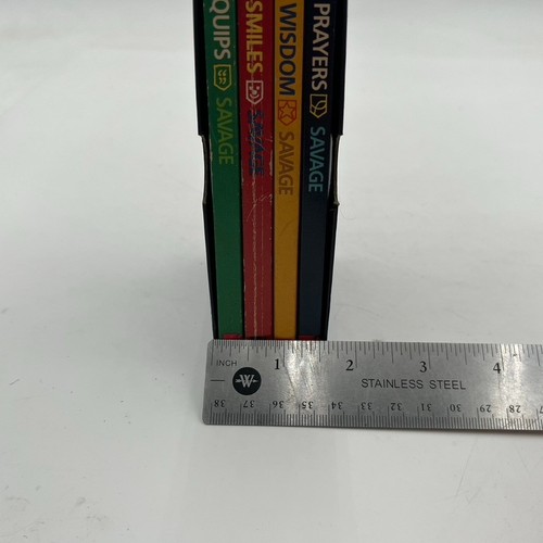 Pocket Classics Robert Savage 4 Paperbacks Vtg Pocket Prayer Smiles Quips Wisdom - Picture 10 of 10