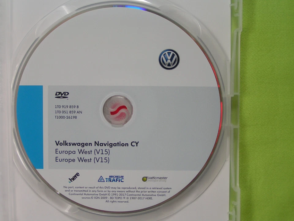 DVD NAVIGATION CY EUROPA 2018 V15 VW RNS 510 810 TOUAREG T5 PASSAT GOLF 6 TOURAN - Bild 4 von 4