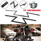 Motorcycle Drag Z-Bar Handlebar 22mm 7/8 For Honda Yamaha Harley Chopper Bobber