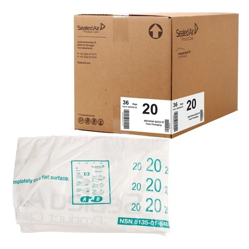 Sealed Air Instapak Quick RT, #20 Bag for 10"x10"x10" Box (Pack of 36) - product listing photo