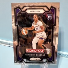 Charisma Osborne RC 2024 Panini WNBA Monopoly Prizm Basketball #20 Mercury