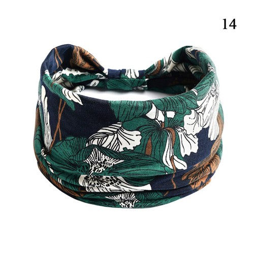 Boho Breit Damen Stretch Stirnband Turban Sport Yoga Verknotet Haarban ; | - Bild 19 von 102