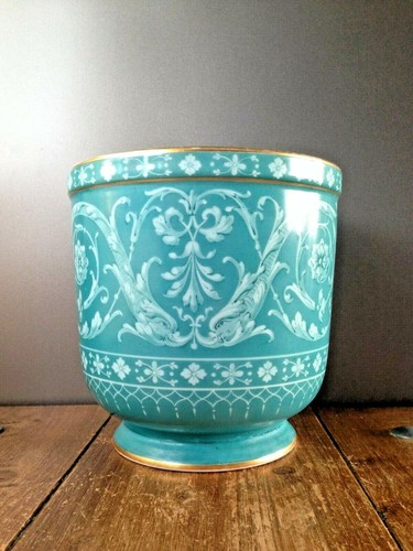 GORGEOUS ANTIQUE MINTON ? PORCELAIN NEOCLASSICAL PLANT POT PLANTER JARDINIERE - 第 4/10 張圖片