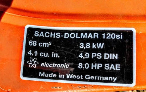 Good Running Dolmar 120Si Professional Chainsaw 68cc. Awesome Saw Bargain Price - Picture 4 of 7