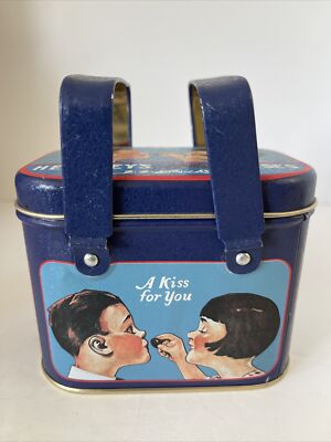Vintage Hershey s Kisses A Kiss For You Tin - Bristol Ware Double Handles