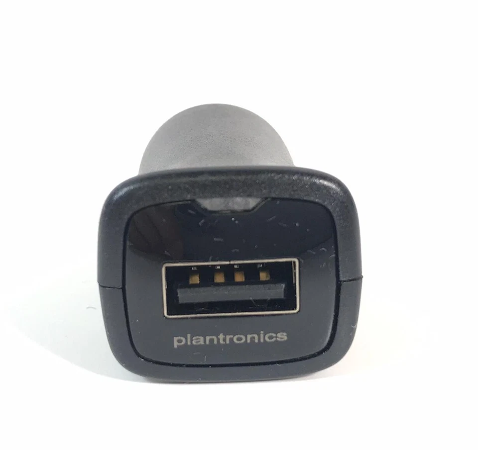 Cargador de coche rápido USB Plantronics 84390-01 12-24VDC 0,8A SIL-C05100A, negro Foto 3 de 4