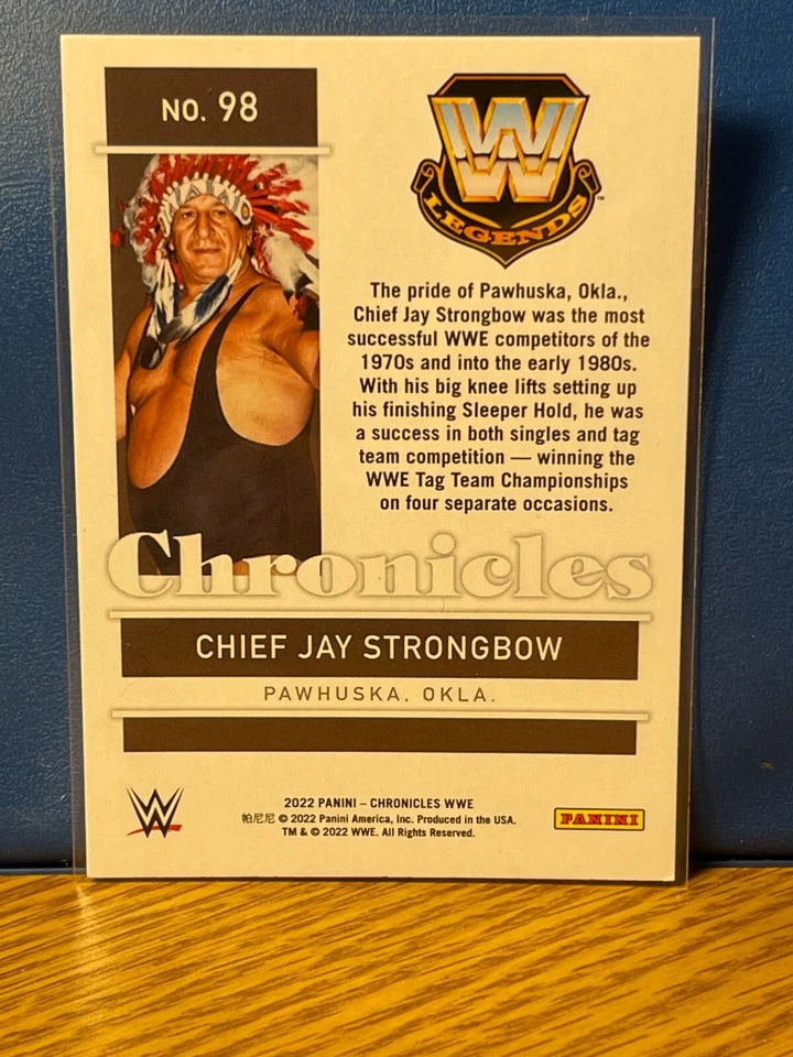 2022 Panini Chronicles WWE Chief Jay Strongbow #98 - Image 2 of 2